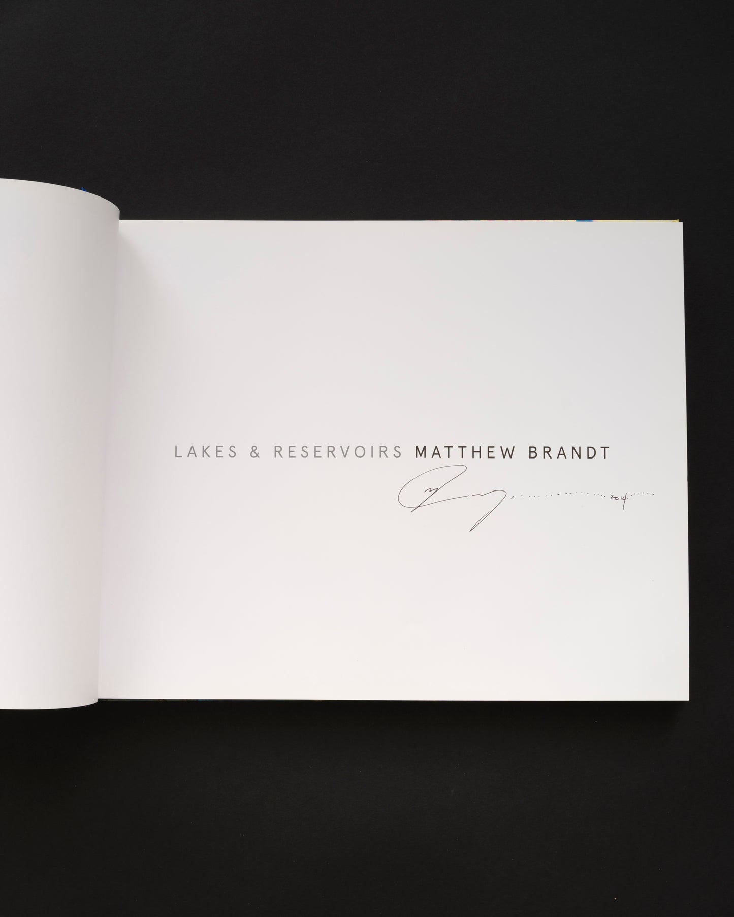 Lakes & Reservoirs - Matthew Brandt - Signed