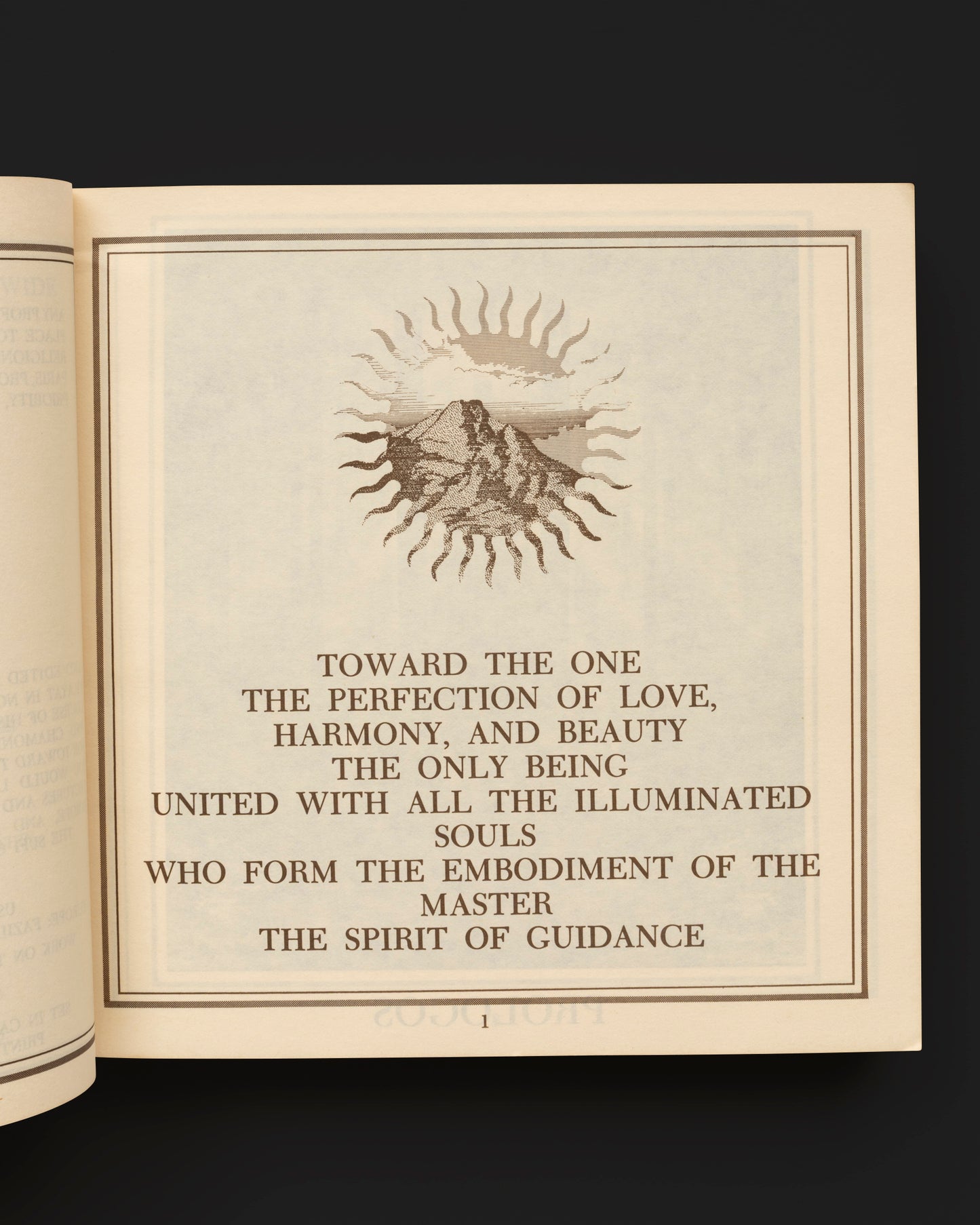 Toward the One - Pir Vilayat Inayat Khan