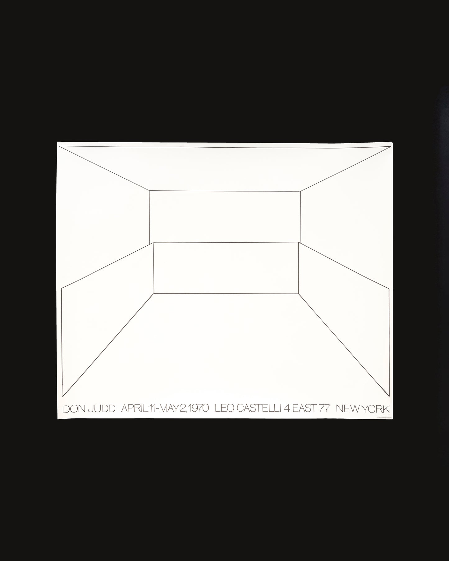 Donald Judd - Leo Castelli 1970 print