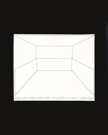 Donald Judd - Leo Castelli 1970 print